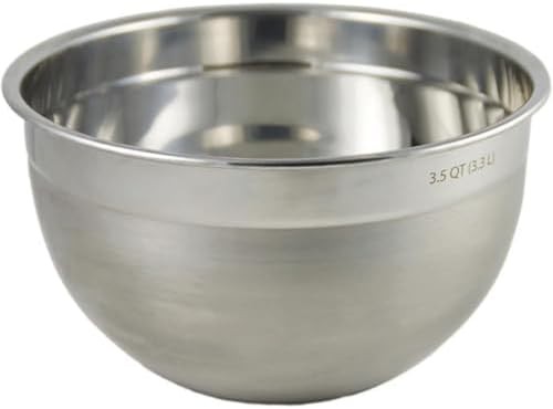 Medium three quart nesting metal bowl