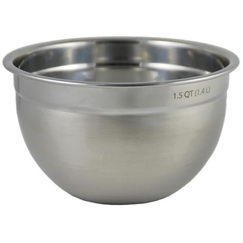 Small Stainless Steel Mixing Bowl 1.5 Quart for Baking and Meal Prep