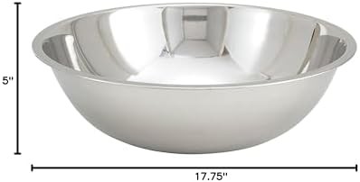 Winco 16 qt stainless steel mixing bowl — photo 3