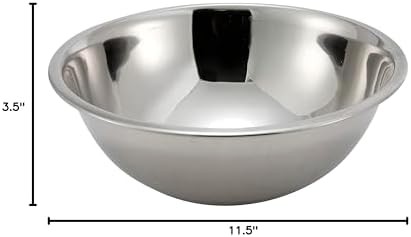 Winco 5 qt stainless steel mixing bowl — photo 3