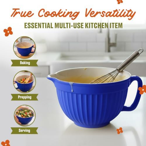 Simply Blue Ceramic Batter Bowl with Spout — photo 5