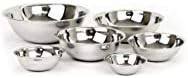 6 piece stainless steel mixing set