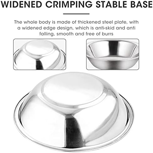 Three Piece Mirror Finish Commercial Mixing Bowls — photo 3