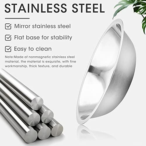 Three Piece Mirror Finish Commercial Mixing Bowls — photo 4