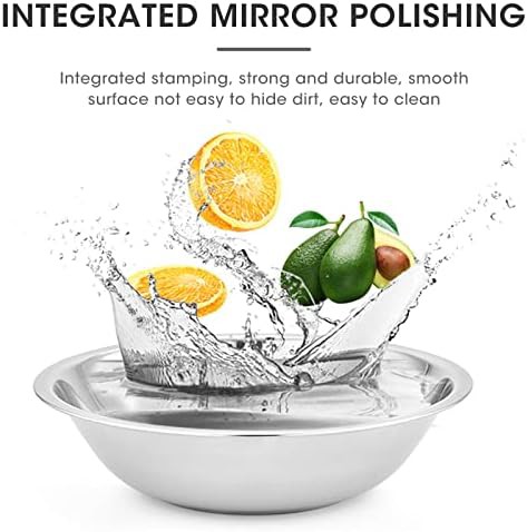 Three Piece Mirror Finish Commercial Mixing Bowls — photo 5