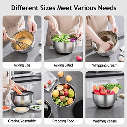Stainless Steel Nesting Bowls with Grater Attachments — photo 4