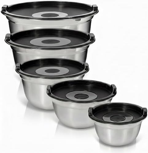 Five Piece Nesting Set with Lids
