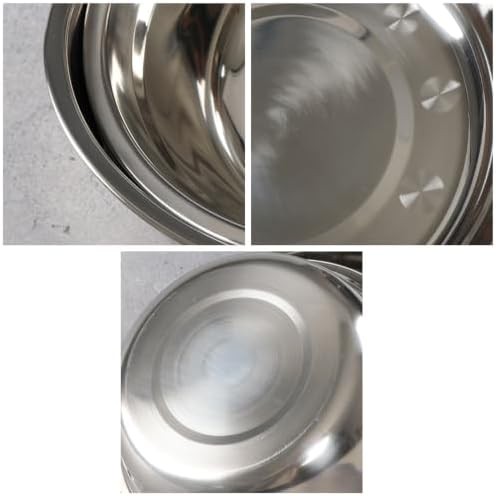 Deep anti-flying stainless steel mixing bowls — photo 3