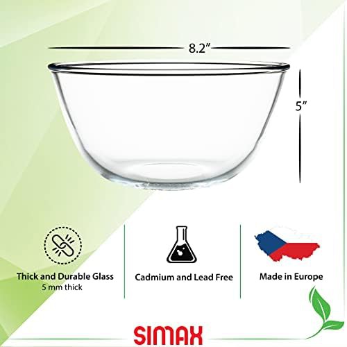 Clear glass modern baking bowl — photo 5