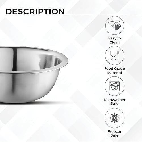 Nestable stainless steel six piece bowl set — photo 4