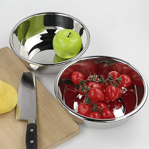 Stainless Steel Salad and Serving Bowls — photo 4