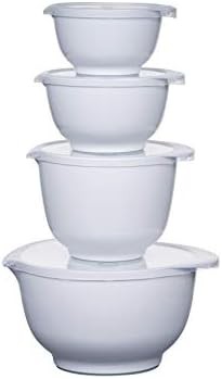 White Margrethe mixing bowl set with lids