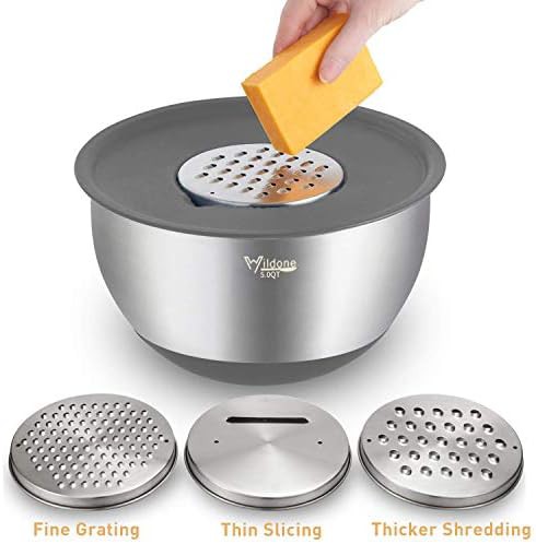 Nesting Bowls with Graters and Non-Slip Bottoms — photo 3