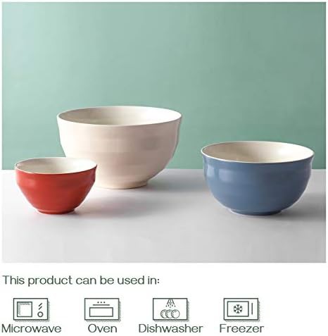 Multicolor Ceramic Nesting Mixing Bowl Set — photo 5