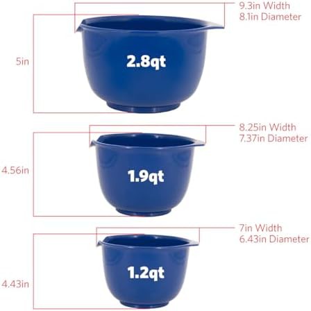 Glad blue nesting set of three bowls — photo 3
