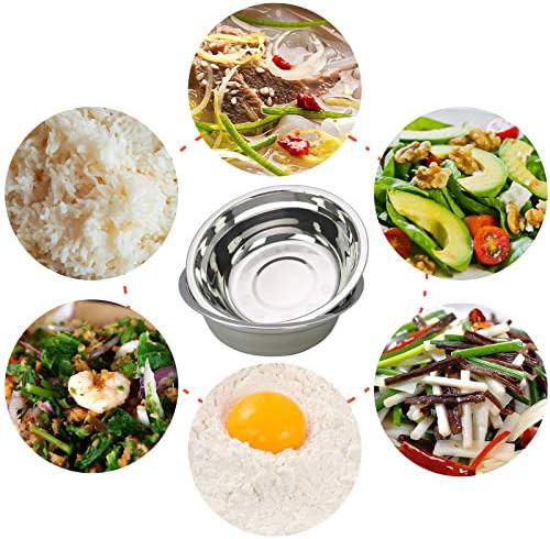 Six Pack Stainless Steel Salad Serving Bowls — photo 5