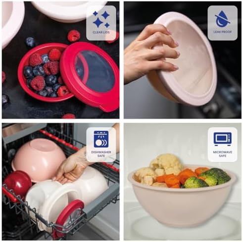 Plastic Microwave Safe Prep Bowls — photo 4