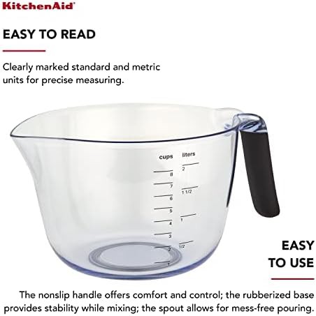 Onyx black plastic batter bowl with spout — photo 3