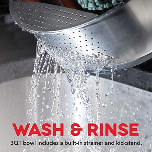 Aqua stainless steel mixing bowls with lids — photo 3