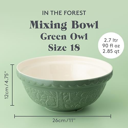 Owl Embossed In the Forest Mixing Bowl — photo 4