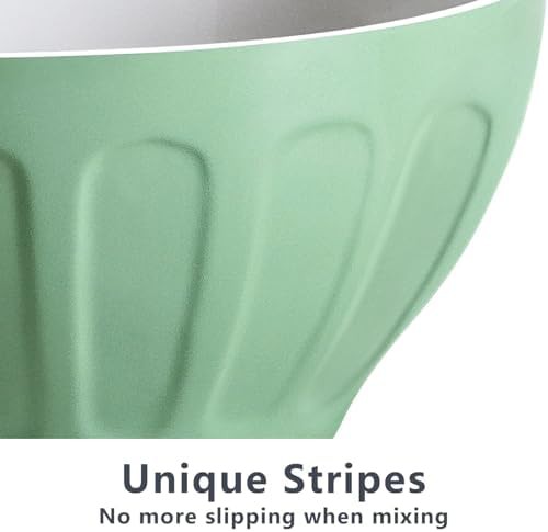 Pastel ceramic nesting bowls for baking — photo 4