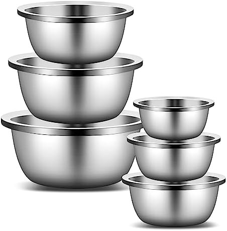 Six Piece Nesting Stainless Bowls