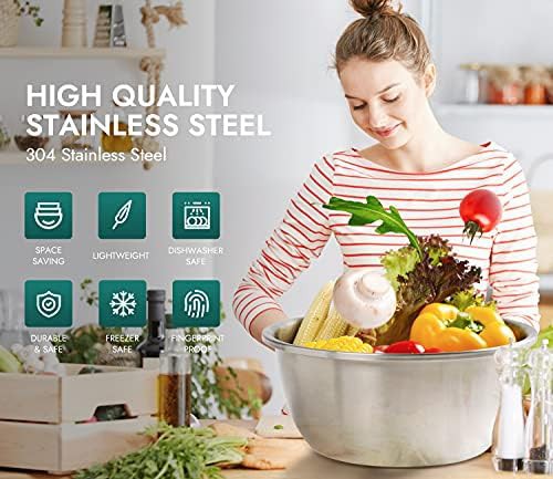 Six Piece Nesting Stainless Bowls — photo 4