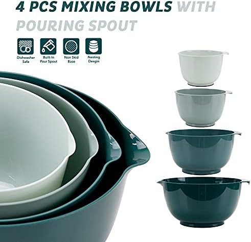 Plastic meal prep bowls with nonslip base — photo 4