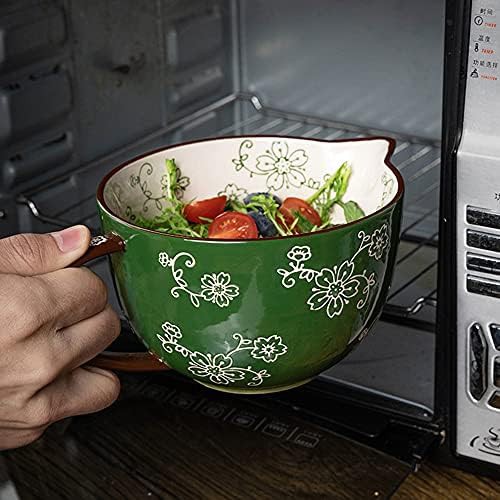 Cherry blossom ceramic mixing bowl — photo 3