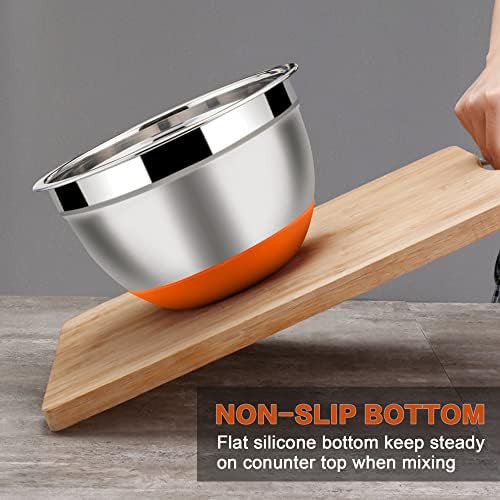Large Nesting Stainless Steel Serving Bowls — photo 5