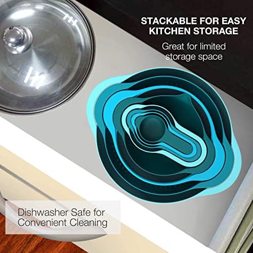 Multicolor plastic nesting bowl set — photo 3