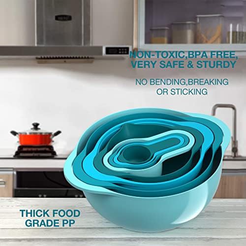 Multicolor plastic nesting bowl set — photo 4