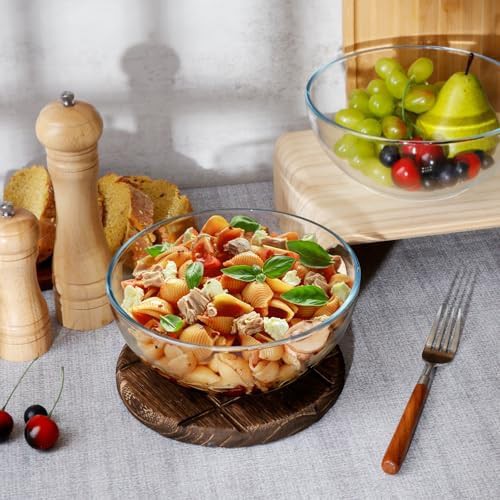 Medium Tempered Glass Serving Bowls — photo 3