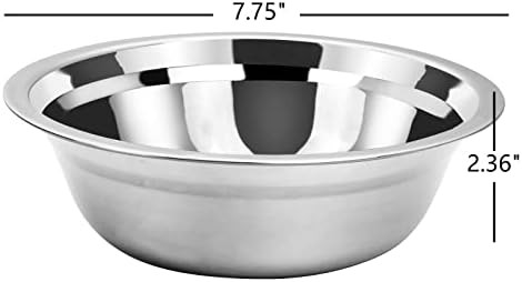 Stainless steel salad serving bowl set — photo 2