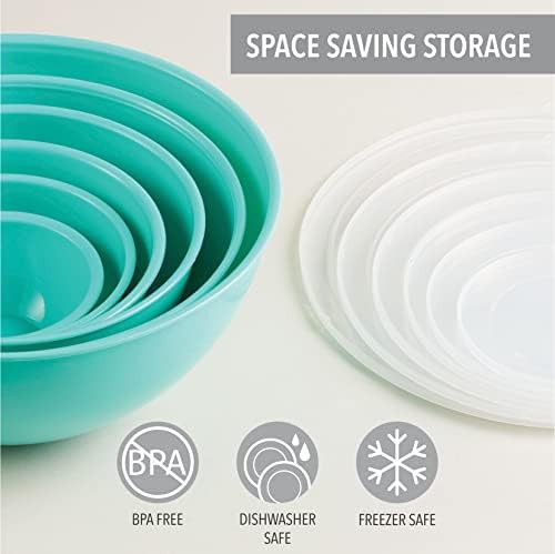 Plastic nesting bowls with airtight lids — photo 3