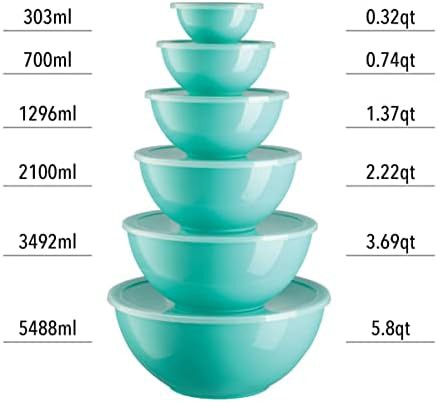 Plastic nesting bowls with airtight lids — photo 4
