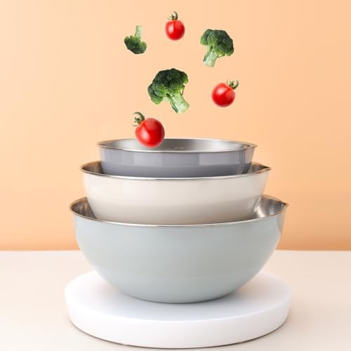 3-piece stainless steel nesting mixing bowl set — photo 4