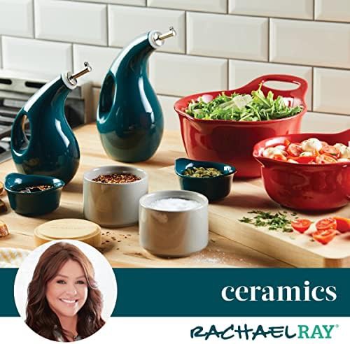 Teal Ceramic Nesting Bowls with Spout — photo 5