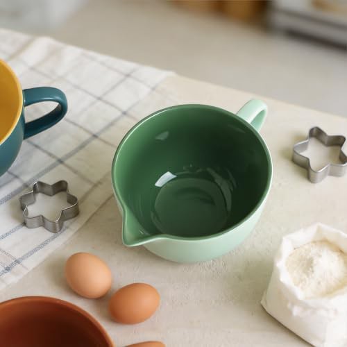 Solid color kitchen ceramic bowl — photo 3