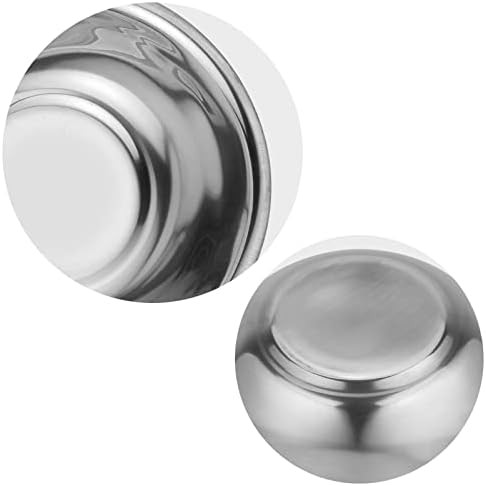 Flat bottom stainless steel six piece set — photo 3