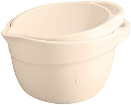 Large clay ceramic oven safe mixing bowl — photo 4