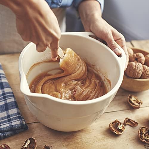 Large clay ceramic oven safe mixing bowl — photo 5