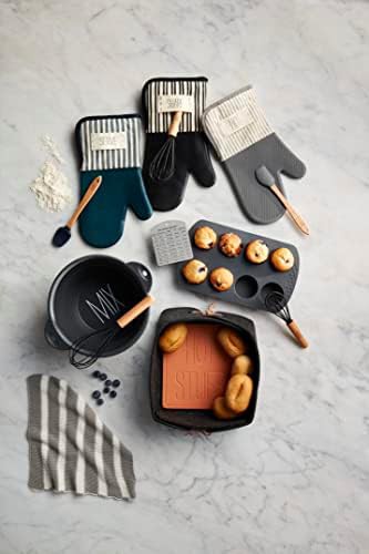 Gray silicone mixing bowl and whisk set — photo 3