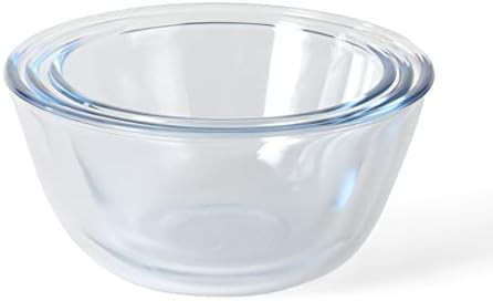 Borosilicate Glass Bowls with Blue Lids — photo 4