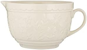 Meadow floral ceramic batter bowl with spout