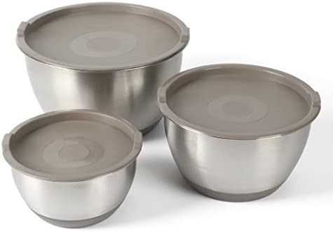 Mirror Polish Stainless Steel Grey Lids