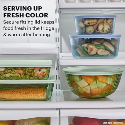 Pyrex colors medium large mixing bowls with lids — photo 4