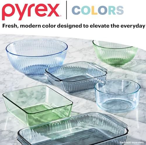 Full Set Sculpted Tinted Glass Mixing Bowls — photo 5