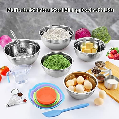Stainless steel kitchen prep set with airtight lids — photo 4