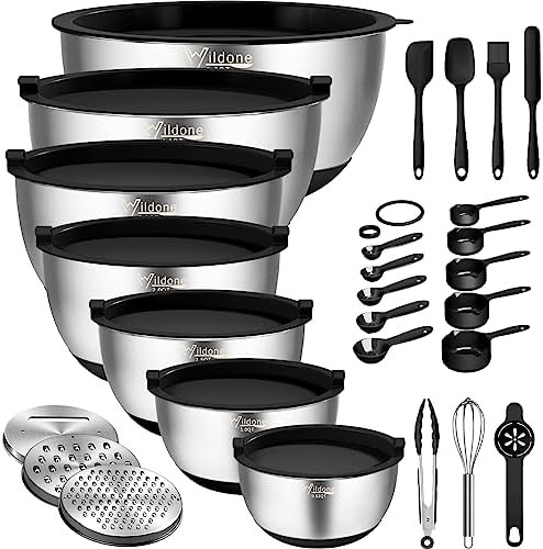 Stainless Steel Nesting Bowls for Meal Prep